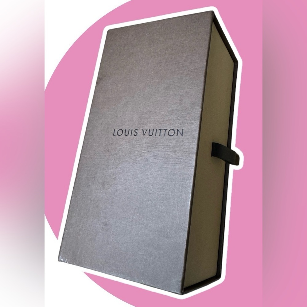 Luis Vuitton empty sunglasses box brown & beige with ribbon pull​